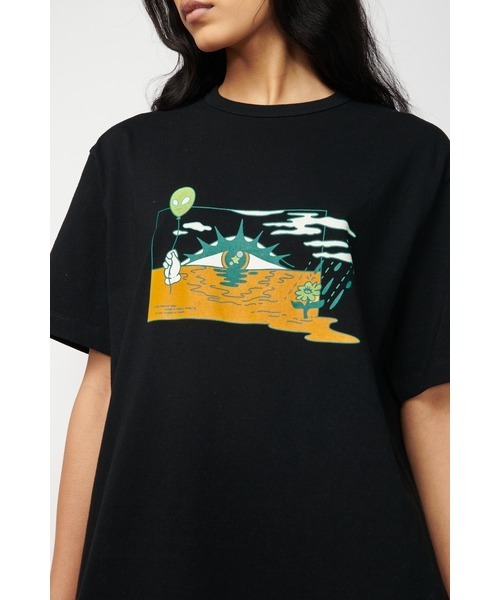 Not So Ape(ノットソーエイプ)の「Sunrise T-Shirt(Tシャツ/カットソー・メンズ・ブルー/グリーン/オフホワイト/ブラック・MEDIUM/LARGE/X-LARGE)」の17枚目の写真