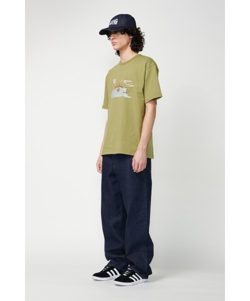 Not So Ape(ノットソーエイプ)の「Sunrise T-Shirt(Tシャツ/カットソー・メンズ・ブルー/グリーン/オフホワイト/ブラック・MEDIUM/LARGE/X-LARGE)」の19枚目の写真