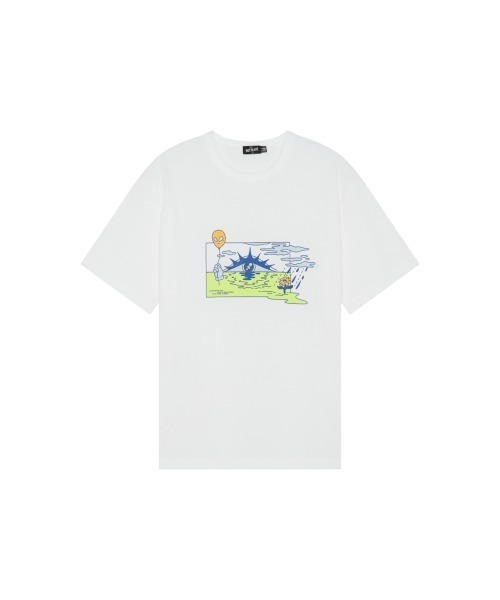 Not So Ape(ノットソーエイプ)の「Sunrise T-Shirt(Tシャツ/カットソー・メンズ・ブルー/グリーン/オフホワイト/ブラック・MEDIUM/LARGE/X-LARGE)」の18枚目の写真
