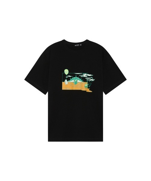 Not So Ape(ノットソーエイプ)の「Sunrise T-Shirt(Tシャツ/カットソー・メンズ・ブルー/グリーン/オフホワイト/ブラック・MEDIUM/LARGE/X-LARGE)」の20枚目の写真