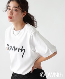 綿100%ステッチロゴTシャツ