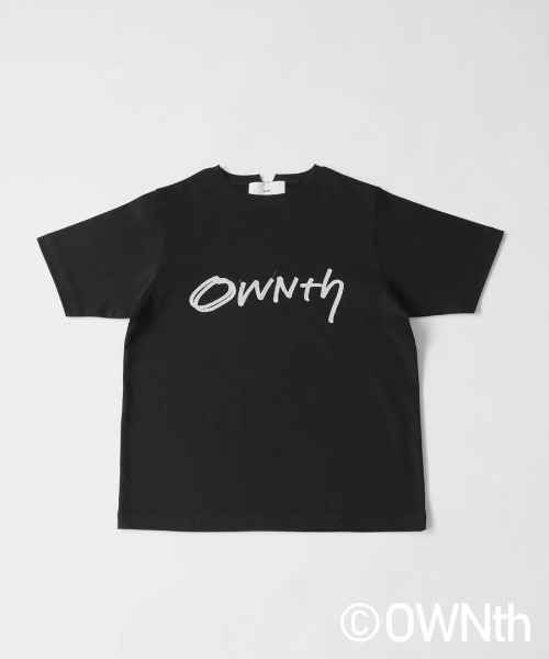 OWNth(オンス)の「綿100%ステッチロゴTシャツ(Tシャツ/カットソー・レディース・ホワイト/ブラック・S/M)」の10枚目の写真