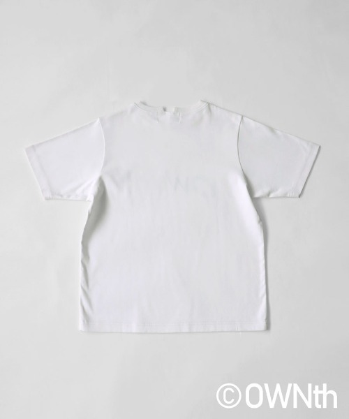 OWNth(オンス)の「綿100%ステッチロゴTシャツ(Tシャツ/カットソー・レディース・ホワイト/ブラック・S/M)」の6枚目の写真
