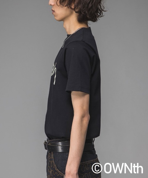 OWNth(オンス)の「綿100%ステッチロゴTシャツ(Tシャツ/カットソー・レディース・ホワイト/ブラック・S/M)」の16枚目の写真