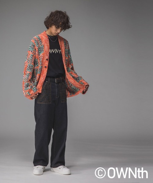 OWNth(オンス)の「綿100%ステッチロゴTシャツ(Tシャツ/カットソー・レディース・ホワイト/ブラック・S/M)」の5枚目の写真