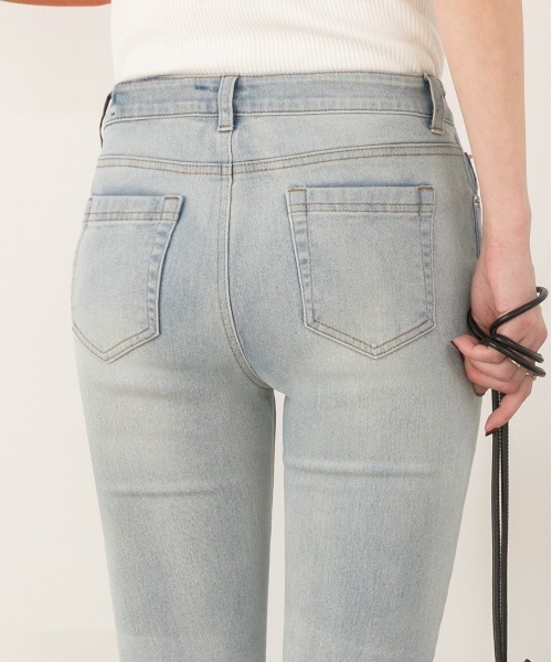 ad thie（アドティエ）の「スーパースキニーパンツ デニム（デニムパンツ・レディース・スカイブルー/ライトインディゴブルー/ダークブルー・LARGE/SMALL/MEDIUM）」の12枚目の写真