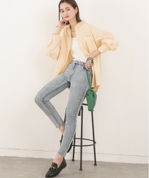 ad thie（アドティエ）の「スーパースキニーパンツ デニム（デニムパンツ・レディース・スカイブルー/ライトインディゴブルー/ダークブルー・LARGE/SMALL/MEDIUM）」の9枚目の写真