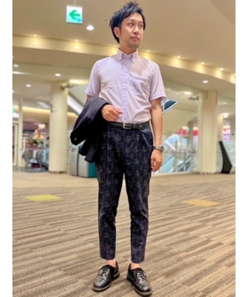 Perfect Suit FActory(パーフェクトスーツファクトリー)の「【サステナブル/上下ウォッシャブル】TOKYO RUN プチプラセットアップ パンツ チェック ネイビー(スラックス・メンズ・ネイビー・M/S/L/LL)」の9枚目の写真