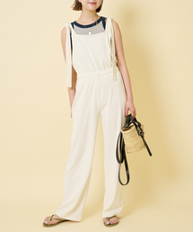 U by SPICK&SPAN | リボンストレッチオールインワン(サロペット/オーバーオール)