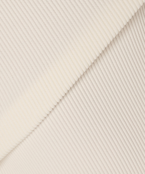 U by SPICK&SPAN（ユーバイスピックアンドスパン）の「リボンストレッチオールインワン（サロペット/オーバーオール・レディース・ホワイト/ブラック・FREE）」の3枚目の写真