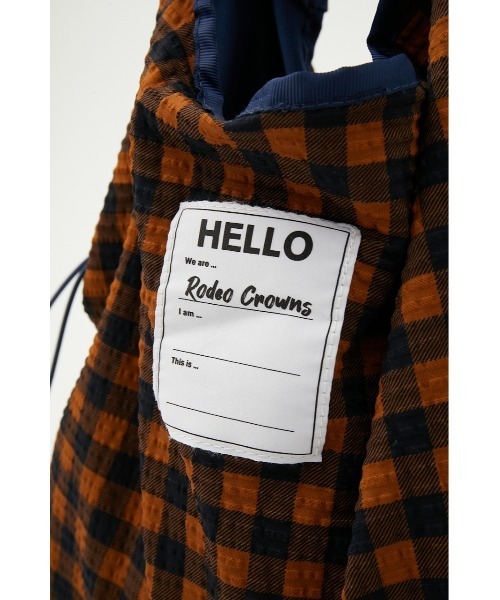 RODEO CROWNS WIDE BOWL(ロデオクラウンズワイドボウル)の「S/W FRILL HANDLE BAG(エコバッグ/サブバッグ・レディース・ブルー系その他3/ブルー系その他/ホワイト系その他・FREE)」の21枚目の写真