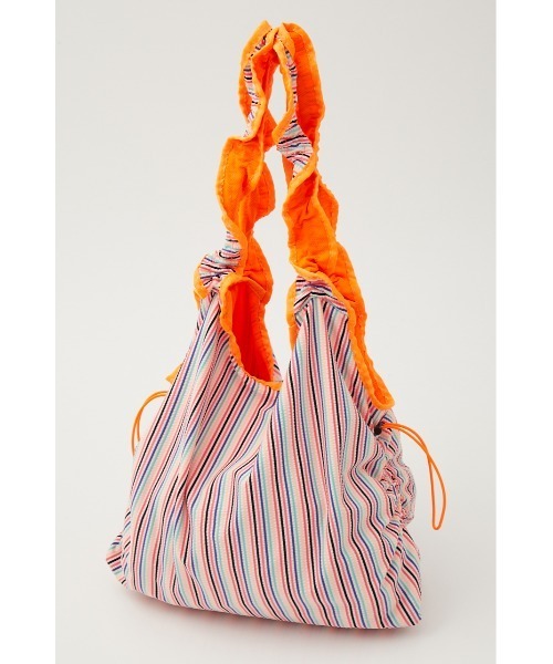 RODEO CROWNS WIDE BOWL(ロデオクラウンズワイドボウル)の「S/W FRILL HANDLE BAG(エコバッグ/サブバッグ・レディース・ブルー系その他3/ブルー系その他/ホワイト系その他・FREE)」の7枚目の写真