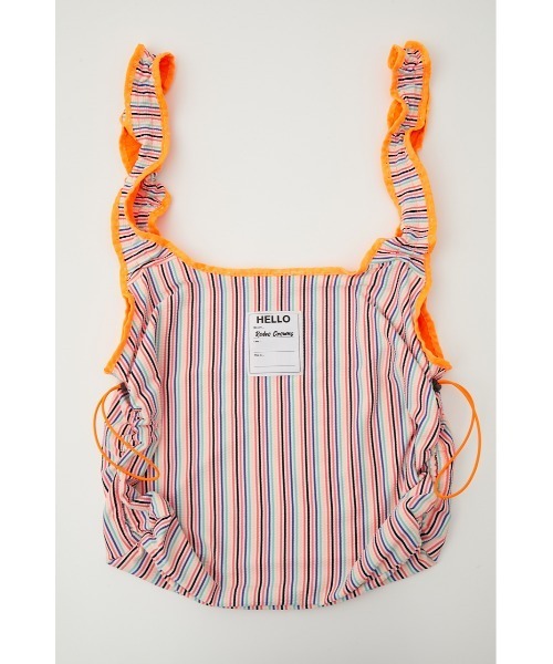 RODEO CROWNS WIDE BOWL(ロデオクラウンズワイドボウル)の「S/W FRILL HANDLE BAG(エコバッグ/サブバッグ・レディース・ブルー系その他3/ブルー系その他/ホワイト系その他・FREE)」の8枚目の写真