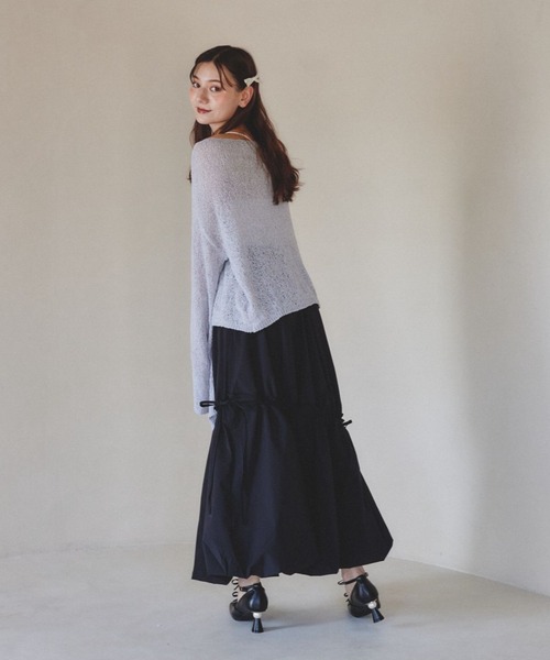 pomiii（ポミー）の「オフショルフレアスリーブニット（ニット