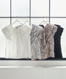 MAJESTIC LEGON | バックリボンバルーンフリルブラウス(シャツ/ブラウス)