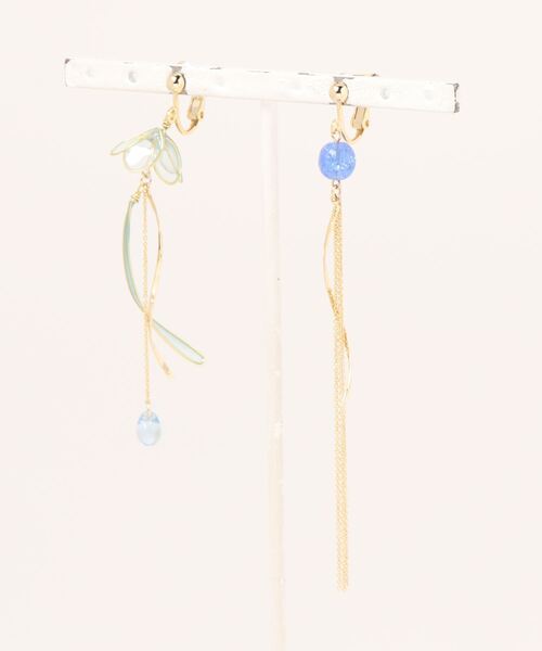 カヤ（カヤ）の「【カヤ】涼くらげアシンメトリーイヤリング（イヤリング・レディース・ブルー/パープル/レッド系その他・FREE）」の6枚目の写真