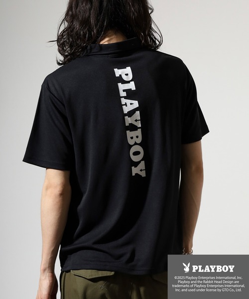 PLAYBOY（プレイボーイ）の「PLAYBOY 吸汗速乾ポロシャツ（ポロシャツ・メンズ・ブラック/イエロー/ホワイト・XL/M/L）」の6枚目の写真