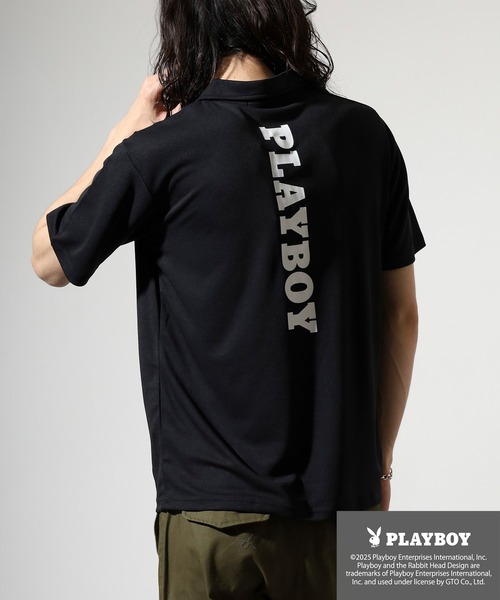 PLAYBOY（プレイボーイ）の「PLAYBOY 吸汗速乾ポロシャツ（ポロシャツ・メンズ・ブラック/イエロー/ホワイト・XL/M/L）」の7枚目の写真