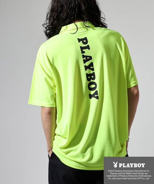 PLAYBOY（プレイボーイ）の「PLAYBOY 吸汗速乾ポロシャツ（ポロシャツ・メンズ・ブラック/イエロー/ホワイト・XL/M/L）」の18枚目の写真