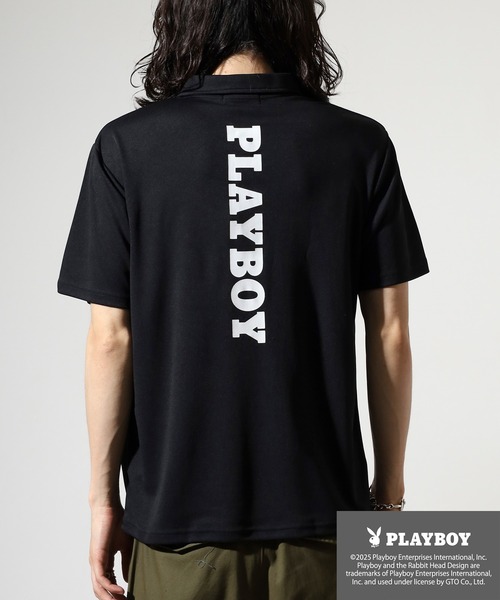 PLAYBOY（プレイボーイ）の「PLAYBOY 吸汗速乾ポロシャツ（ポロシャツ・メンズ・ブラック/イエロー/ホワイト・XL/M/L）」の13枚目の写真