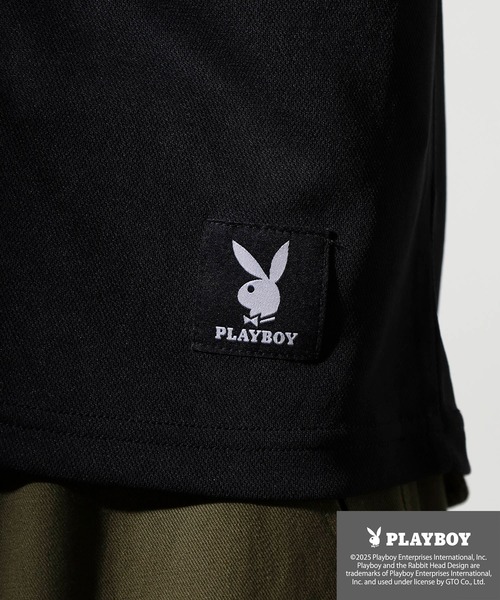 PLAYBOY（プレイボーイ）の「PLAYBOY 吸汗速乾ポロシャツ（ポロシャツ・メンズ・ブラック/イエロー/ホワイト・XL/M/L）」の10枚目の写真