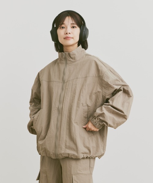 Flaner フラネ　ルーズフリースナイロンブルゾン flaner（フラネ）の「Loose military nylon blouson / ルーズ