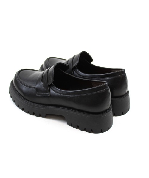 VIVIAN（ヴィヴィアン）の「厚底ラウンドトゥコインローファー（ローファー・レディース・ダークブラウン/ブラック・S/M/L/LL）」の6枚目の写真