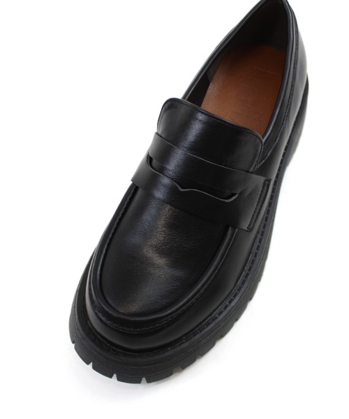 VIVIAN（ヴィヴィアン）の「厚底ラウンドトゥコインローファー（ローファー・レディース・ダークブラウン/ブラック・S/M/L/LL）」の19枚目の写真