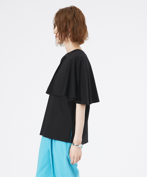 abahouse mavie（アバハウスマヴィ）の「【接触冷感】マルチWAYケーププルオーバー（Tシャツ/カットソー・レディース・ダークオレンジ/ホワイト/ブラック/ダークグリーン・フリー）」の14枚目の写真