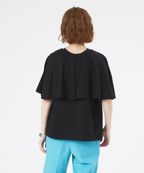 abahouse mavie（アバハウスマヴィ）の「【接触冷感】マルチWAYケーププルオーバー（Tシャツ/カットソー・レディース・ダークオレンジ/ホワイト/ブラック/ダークグリーン・フリー）」の15枚目の写真