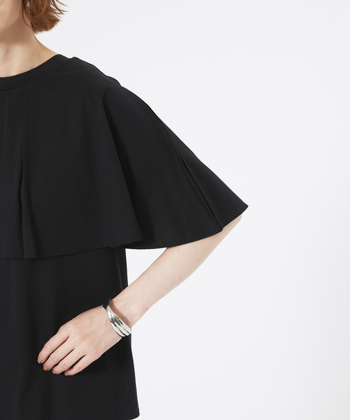 abahouse mavie（アバハウスマヴィ）の「【接触冷感】マルチWAYケーププルオーバー（Tシャツ/カットソー・レディース・ダークオレンジ/ホワイト/ブラック/ダークグリーン・フリー）」の17枚目の写真