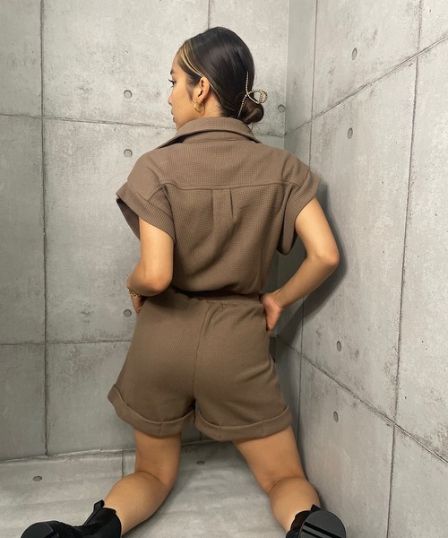 And A｜アンド エー つなぎ オールインワン ショートパンツ コンビネゾンショートパンツ（つなぎ/オールインワン）｜Libra