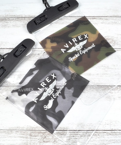 AVIREX（アヴィレックス）の「アヴィレックス 防水ポーチ [迷彩/クリア]（スマホグッズ・メンズ・オリーブ/ブラック・ONE SIZE）」の10枚目の写真