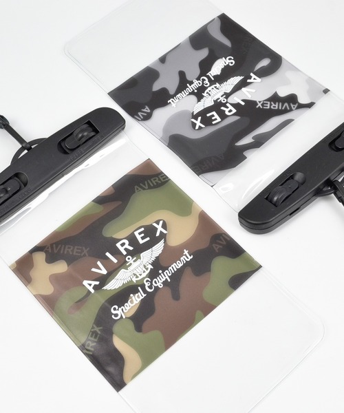AVIREX（アヴィレックス）の「アヴィレックス 防水ポーチ [迷彩/クリア]（スマホグッズ・メンズ・オリーブ/ブラック・ONE SIZE）」の6枚目の写真