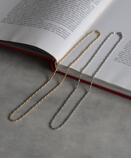 Bonjour Sagan（ボンジュールサガン）の「ミックスカットボールネックレス（ネックレス・レディース・シルバー/ゴールド・FREE）」の5枚目の写真