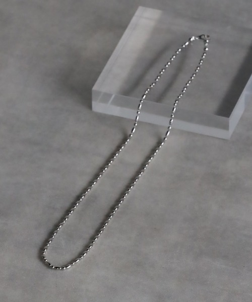 Bonjour Sagan（ボンジュールサガン）の「ミックスカットボールネックレス（ネックレス・レディース・シルバー/ゴールド・FREE）」の6枚目の写真