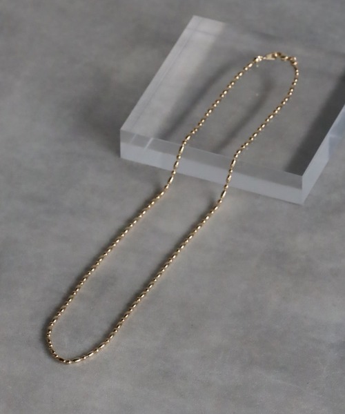 Bonjour Sagan（ボンジュールサガン）の「ミックスカットボールネックレス（ネックレス・レディース・シルバー/ゴールド・FREE）」の7枚目の写真