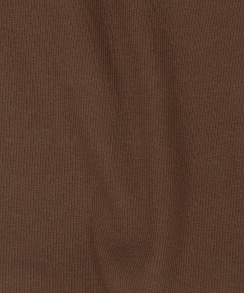 179/WG(イチナナキュウダブルジー)の「クロップド リブタンクトップ/ワンポイント刺繍(タンクトップ・レディース・ブラウン/オフホワイト/チャコールグレー・FREE)」の11枚目の写真