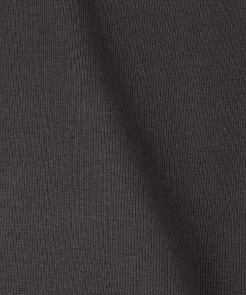 179/WG(イチナナキュウダブルジー)の「クロップド リブタンクトップ/ワンポイント刺繍(タンクトップ・レディース・ブラウン/オフホワイト/チャコールグレー・FREE)」の13枚目の写真