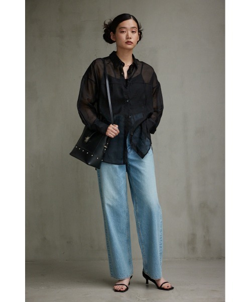 AZUL by moussy（アズールバイマウジー）の「スタッズトートバッグ（トートバッグ・レディース・ダークグリーン/ブラック・FREE）」の9枚目の写真