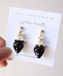 jolie minette/小さな フルーツ ゴールド ピアス