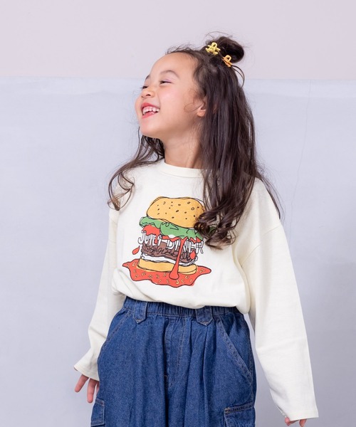 Life Support Products（ライフサポートプロダクツ）の「プリントロンティー（80～150cm）（Tシャツ/カットソー・キッズ・ブルー/ホワイト/レッド/杢グレー/ピンク/グリーン/オフホワイト/ベージュ/ブラック/チャコール・90/95/100/110/120/130/140/150/80）」の3枚目の写真