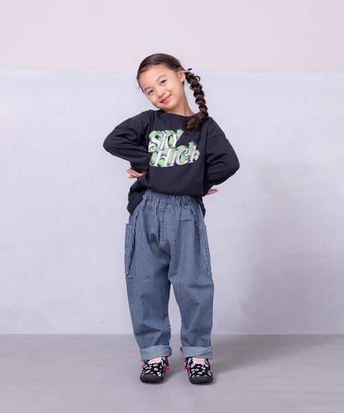 Life Support Products（ライフサポートプロダクツ）の「プリントロンティー（80～150cm）（Tシャツ/カットソー・キッズ・ブルー/ホワイト/レッド/杢グレー/ピンク/グリーン/オフホワイト/ベージュ/ブラック/チャコール・90/95/100/110/120/130/140/150/80）」の12枚目の写真