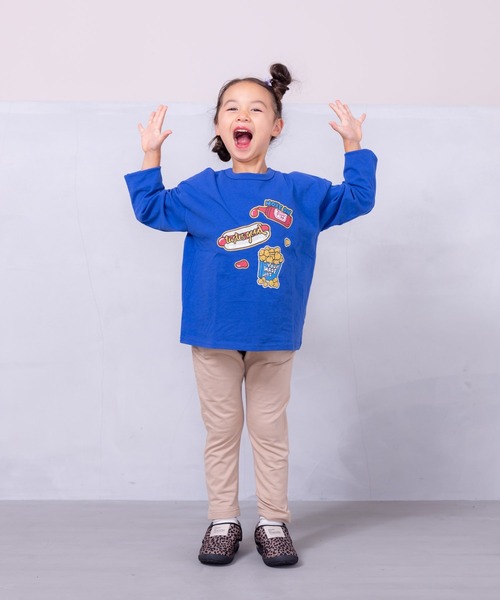 Life Support Products（ライフサポートプロダクツ）の「プリントロンティー（80～150cm）（Tシャツ/カットソー・キッズ・ブルー/ホワイト/レッド/杢グレー/ピンク/グリーン/オフホワイト/ベージュ/ブラック/チャコール・90/95/100/110/120/130/140/150/80）」の15枚目の写真