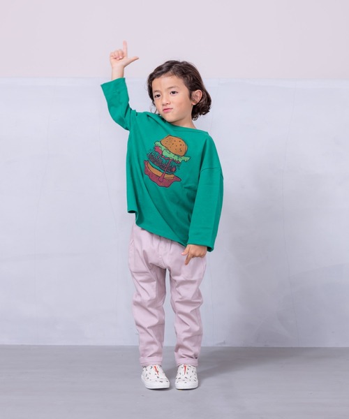 Life Support Products（ライフサポートプロダクツ）の「プリントロンティー（80～150cm）（Tシャツ/カットソー・キッズ・ブルー/ホワイト/レッド/杢グレー/ピンク/グリーン/オフホワイト/ベージュ/ブラック/チャコール・90/95/100/110/120/130/140/150/80）」の17枚目の写真