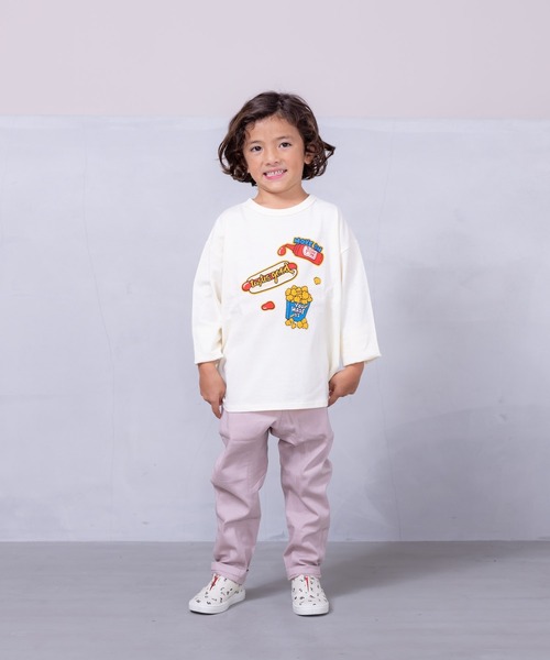 Life Support Products（ライフサポートプロダクツ）の「プリントロンティー（80～150cm）（Tシャツ/カットソー・キッズ・ブルー/ホワイト/レッド/杢グレー/ピンク/グリーン/オフホワイト/ベージュ/ブラック/チャコール・90/95/100/110/120/130/140/150/80）」の18枚目の写真