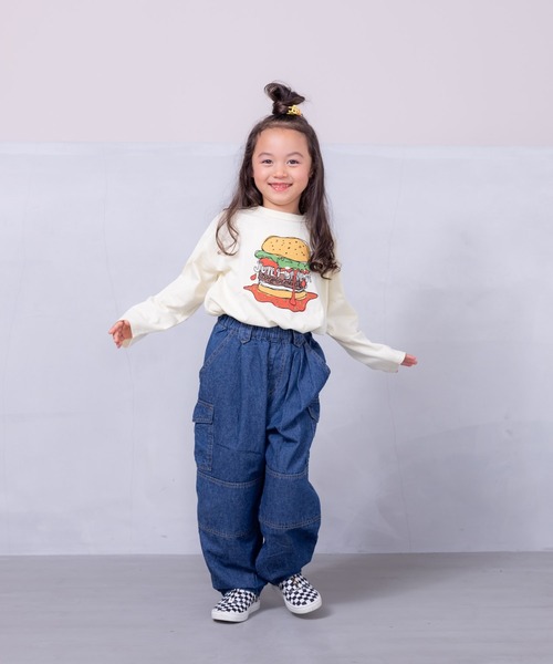 Life Support Products（ライフサポートプロダクツ）の「プリントロンティー（80～150cm）（Tシャツ/カットソー・キッズ・ブルー/ホワイト/レッド/杢グレー/ピンク/グリーン/オフホワイト/ベージュ/ブラック/チャコール・90/95/100/110/120/130/140/150/80）」の19枚目の写真