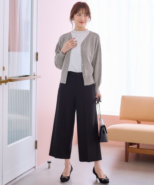 ANY SIS(エニィスィス)の「【美人百花10月号掲載】ハイネックシャーリング ブラウス(Tシャツ/カットソー・レディース・ホワイト系・2)」の5枚目の写真