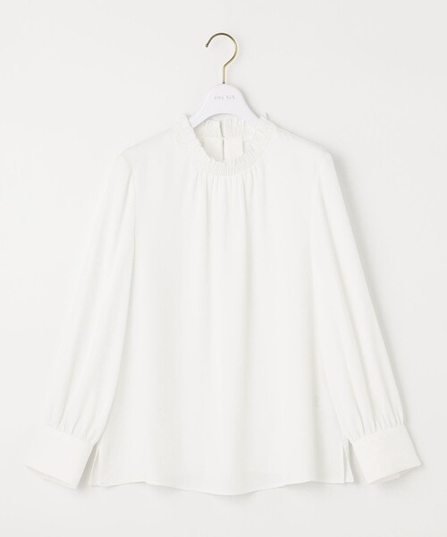 ANY SIS(エニィスィス)の「【美人百花10月号掲載】ハイネックシャーリング ブラウス(Tシャツ/カットソー・レディース・ホワイト系・2)」の11枚目の写真