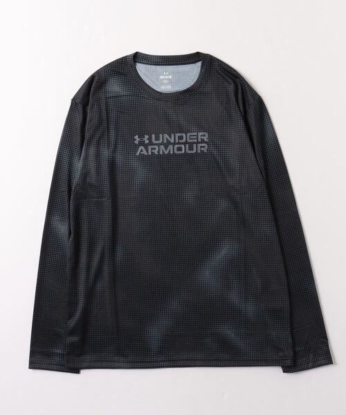 UNDER ARMOUR(アンダーアーマー)の「アンダーアーマー UAテック プリント ロングスリーブシャツ(Tシャツ/カットソー・メンズ・ブラック/ブルー/ホワイト・M/3L/LL/S/L)」の1枚目の写真